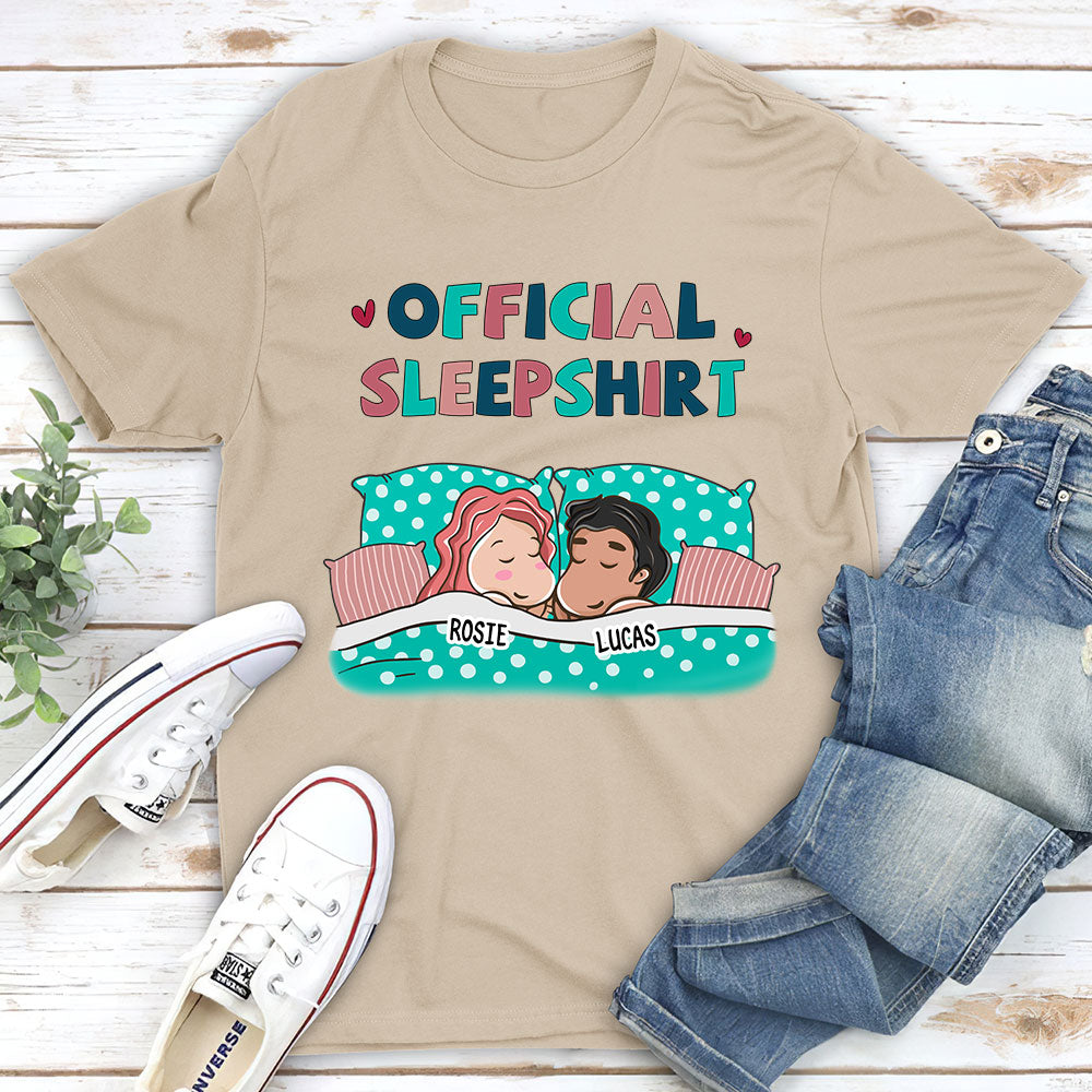 Official Sleepshirt For Couple - Personalized Custom Unisex T-shirt