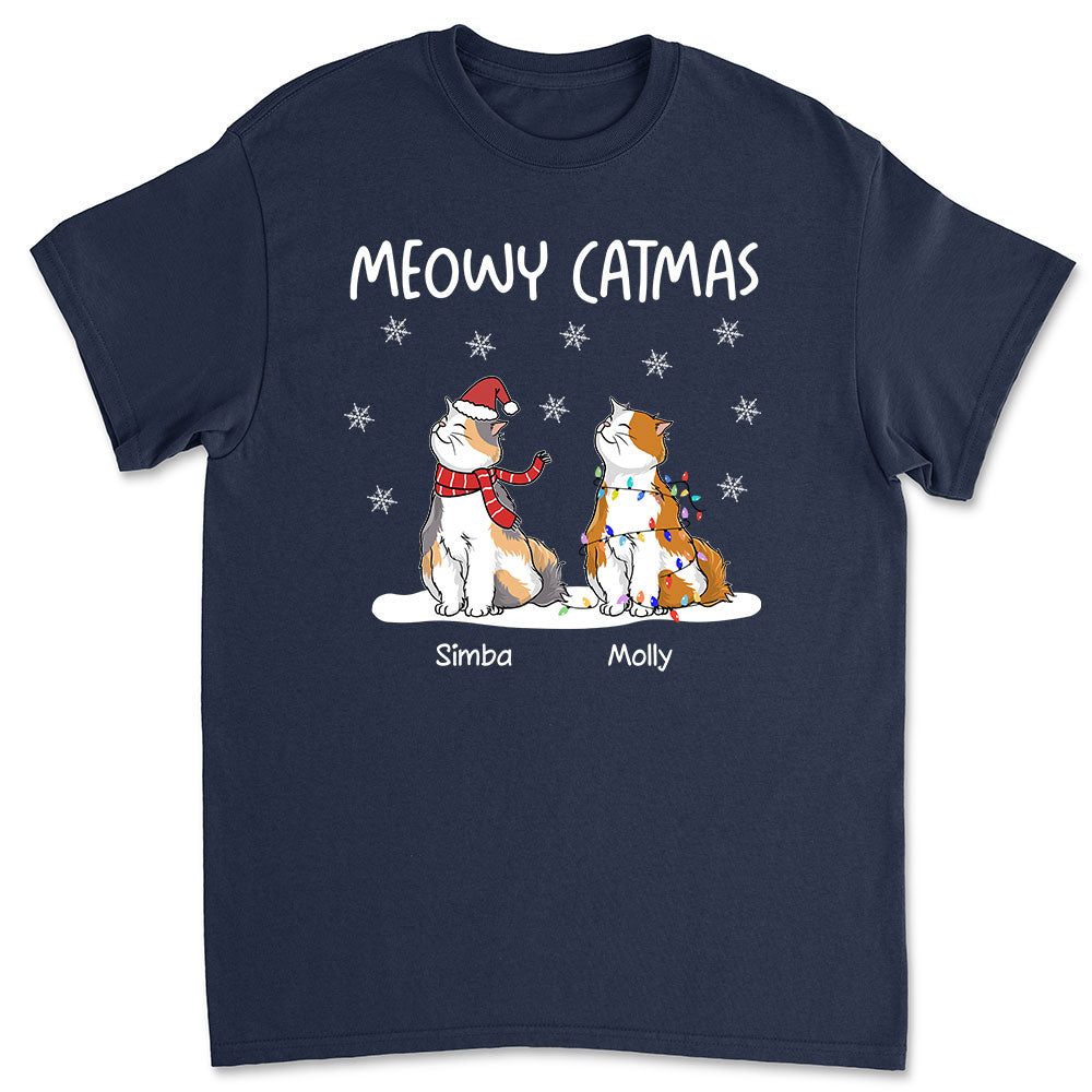 Meowy Catmas - Personalized Custom Unisex T-shirt