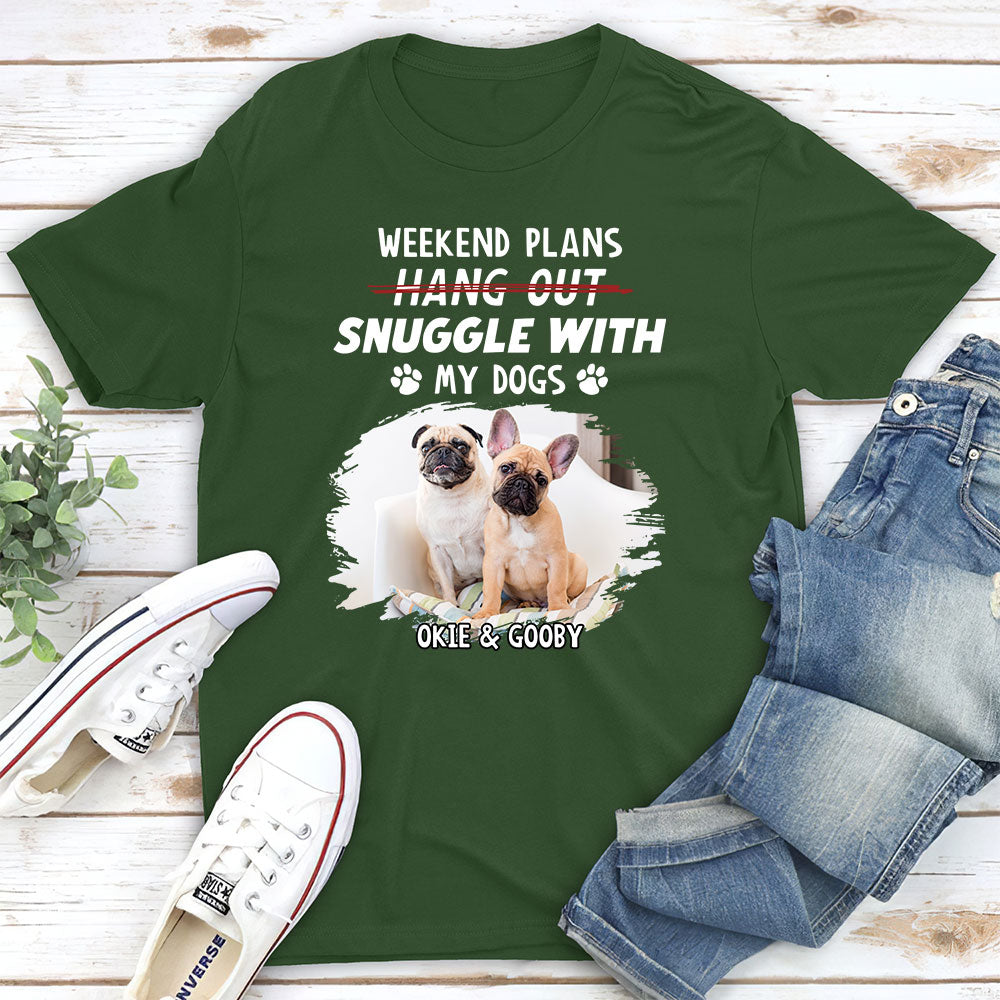 Hang Out Or Snuggle 2 - Personalized Custom Premium T-shirt