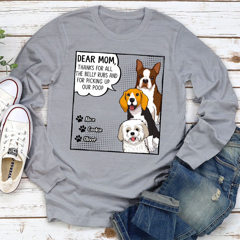 All The Belly Rubs- Personalized Custom Long Sleeve T-shirt