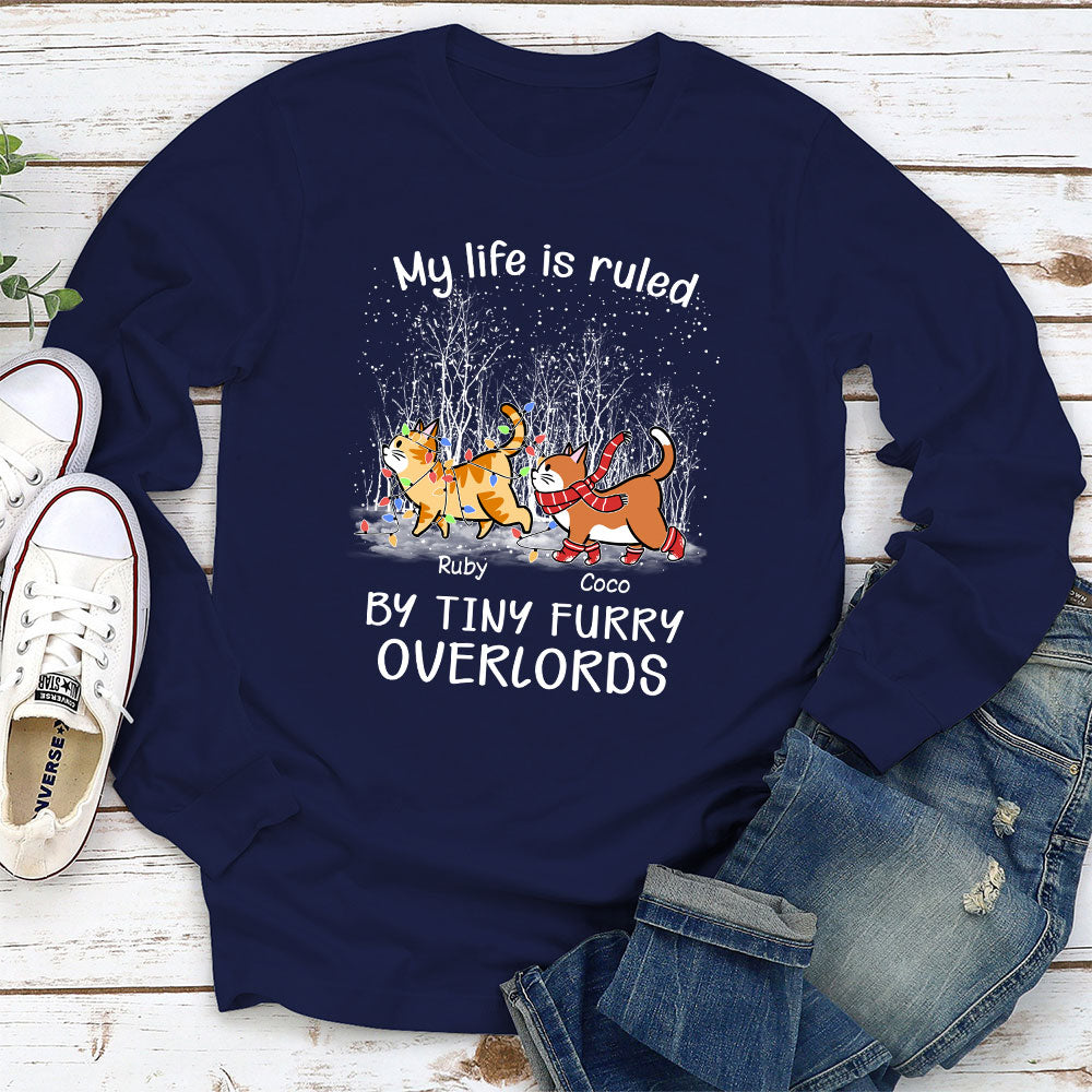 Ruled By Furry Overlords - Personalized Custom Long Sleeve T-shirt