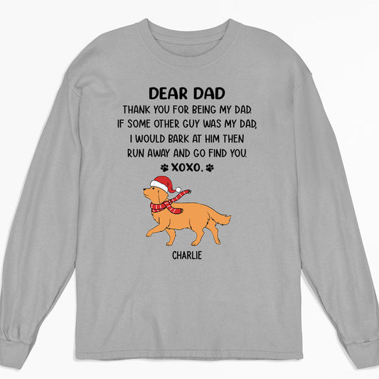 Dear Mom/Dad XoXo Christmas - Personalized Custom Long Sleeve T-shirt