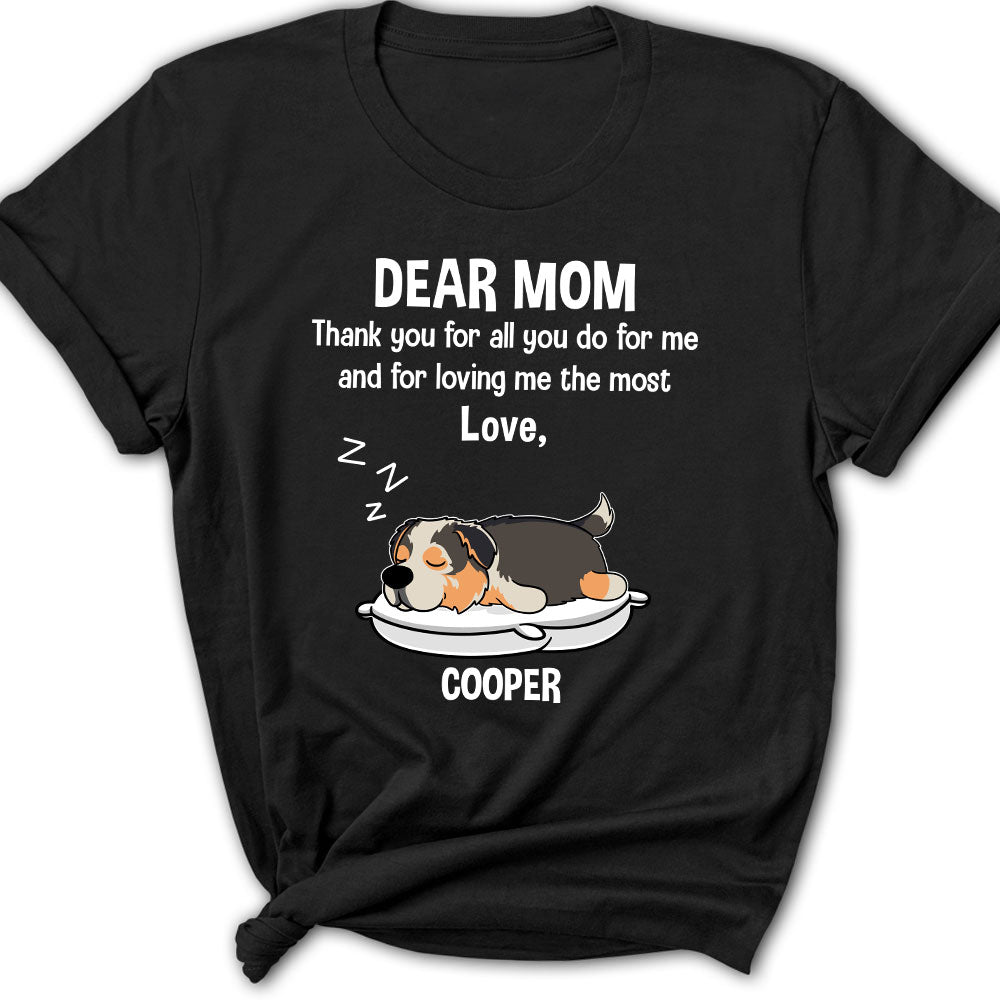 Mom Thanks For Your Love - Personalized Custom Women's T-shirt