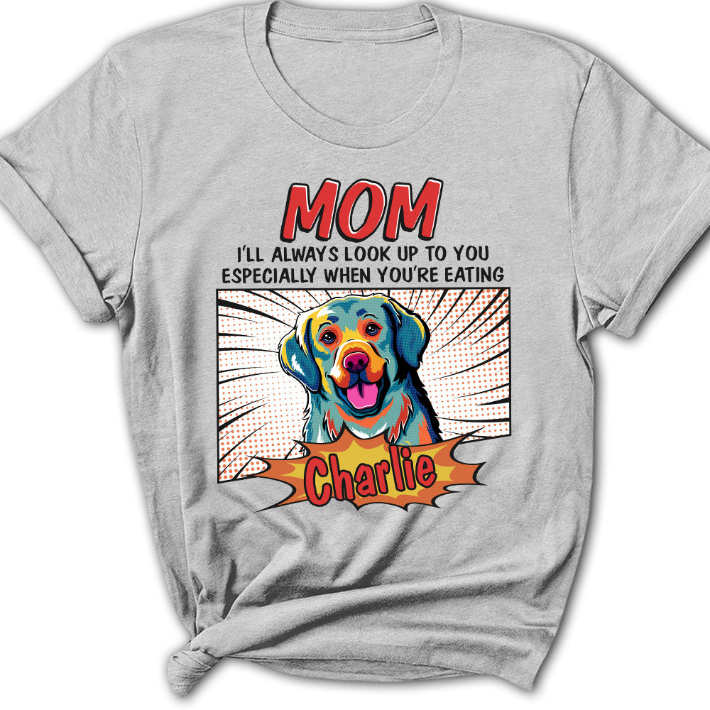 Pop Art Eating Pet - Personalized Custom Women's T-shirt