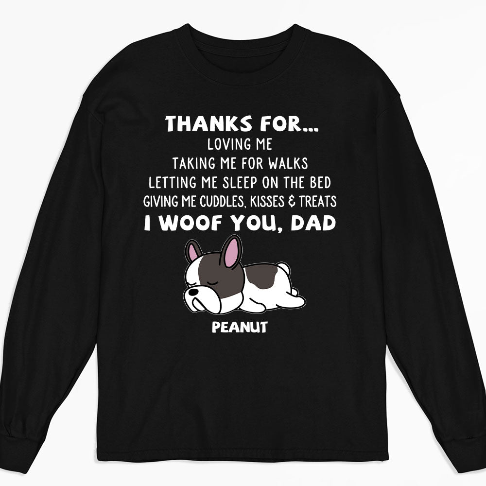 Thanks For Loving Me - Personalized Custom Long Sleeve T-shirt