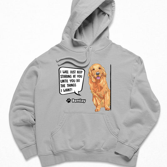 Dogs Keep Staring – Personalized Custom Hoodie