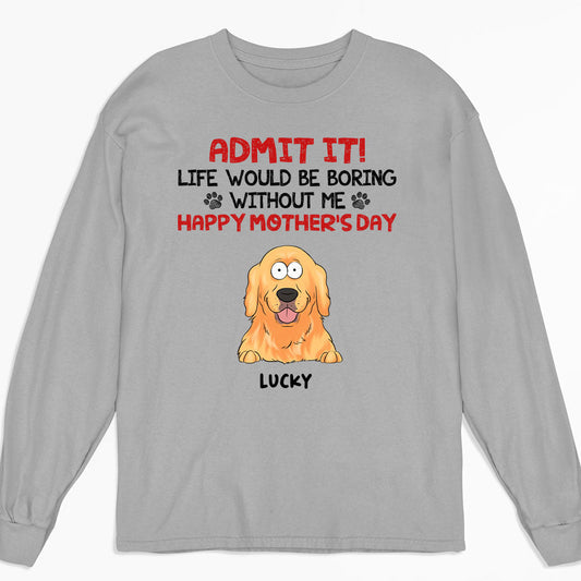 Admit It Life Would Be Boring - Personalized Custom Long Sleeve T-shirt