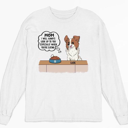 Dogs Looking Up - Personalized Custom Long Sleeve T-shirt