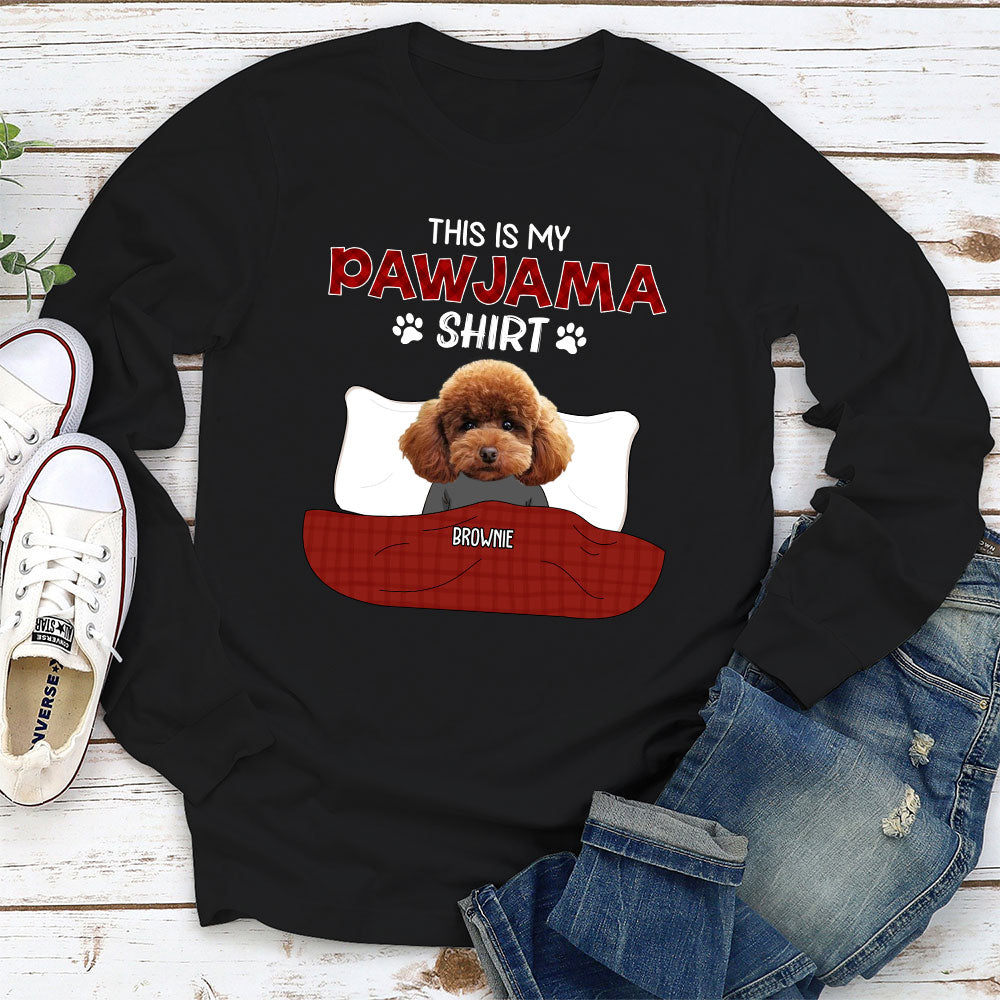 Pajama Shirt Photo - Personalized Custom Long Sleeve T-shirt