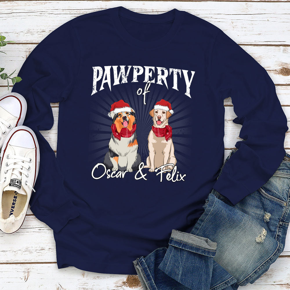 Vintage Dog Property - Personalized Custom Long Sleeve T-shirt