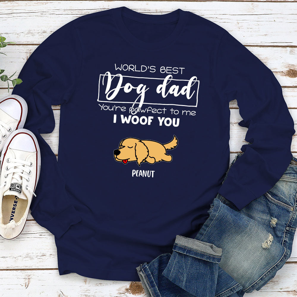 Pawfect Mom Dad - Personalized Custom Long Sleeve T-shirt