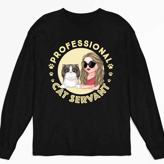 Professional Cat Servant 2 - Personalized Custom Long Sleeve T-shirt