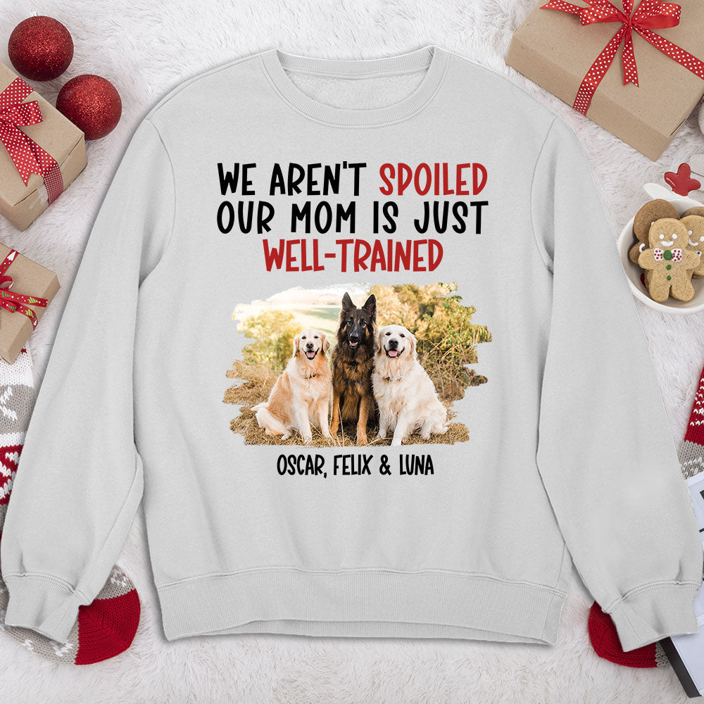 Well Trained Mom Photo - Personalized Custom Sweatshirt