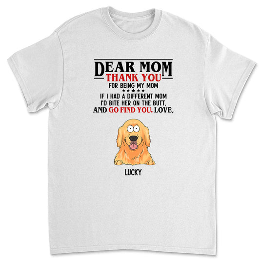 Thank You For Being My Mom - Personalized Custom Unisex T-shirt