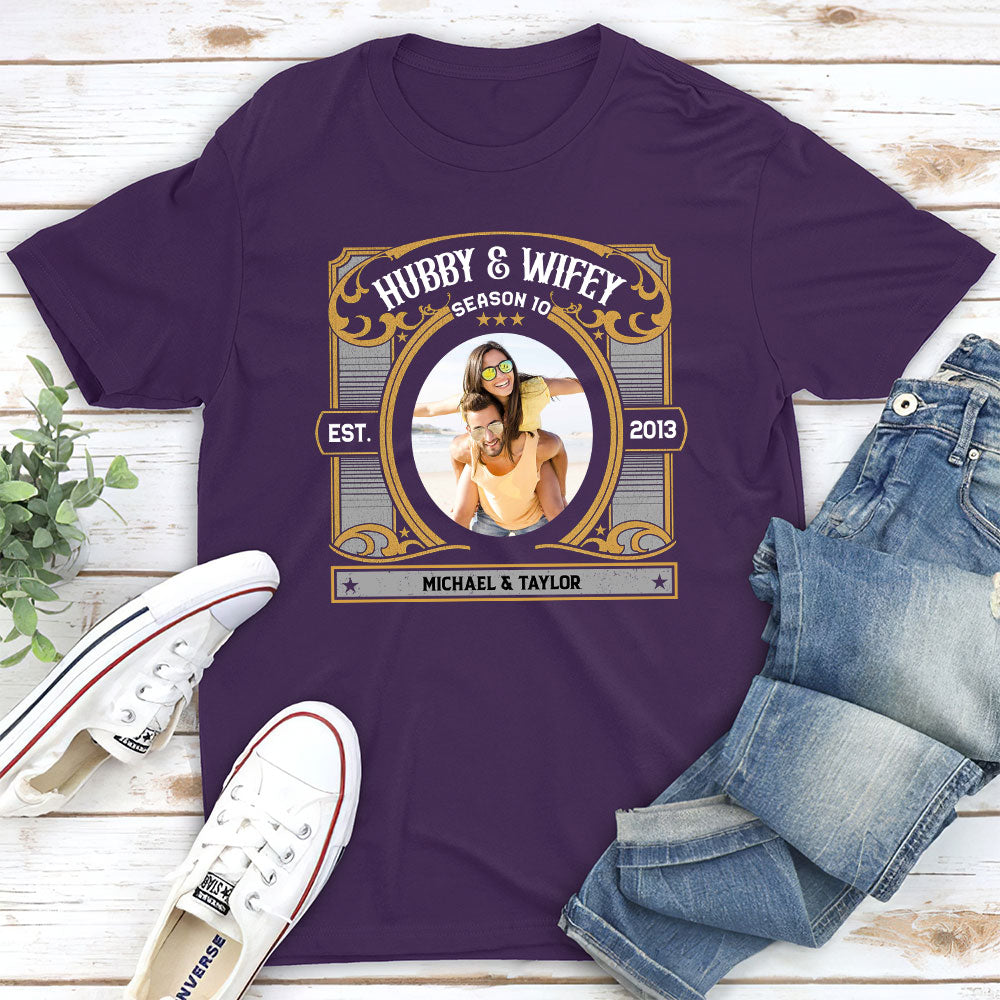 Hubby Wifey Season - Personalized Custom Premium T-shirt