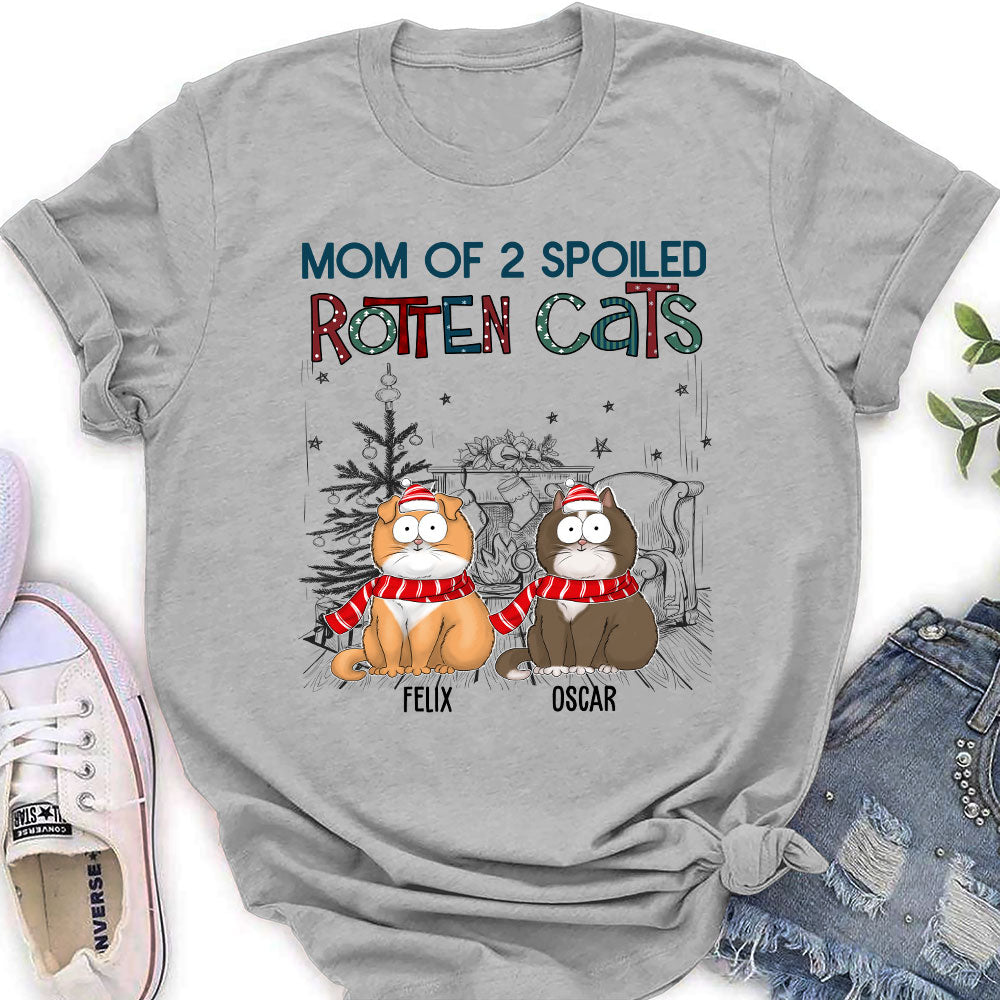 Dad Of A Spoiled Rotten Dog - Personalized Custom Women's T-shirt