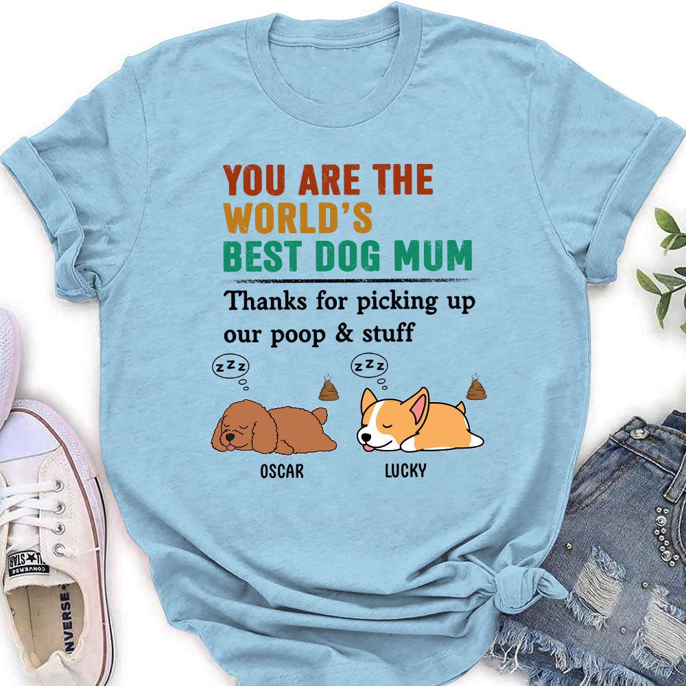 Mom Ate And Left No Crumbs - Personalized Custom Women's T-shirt