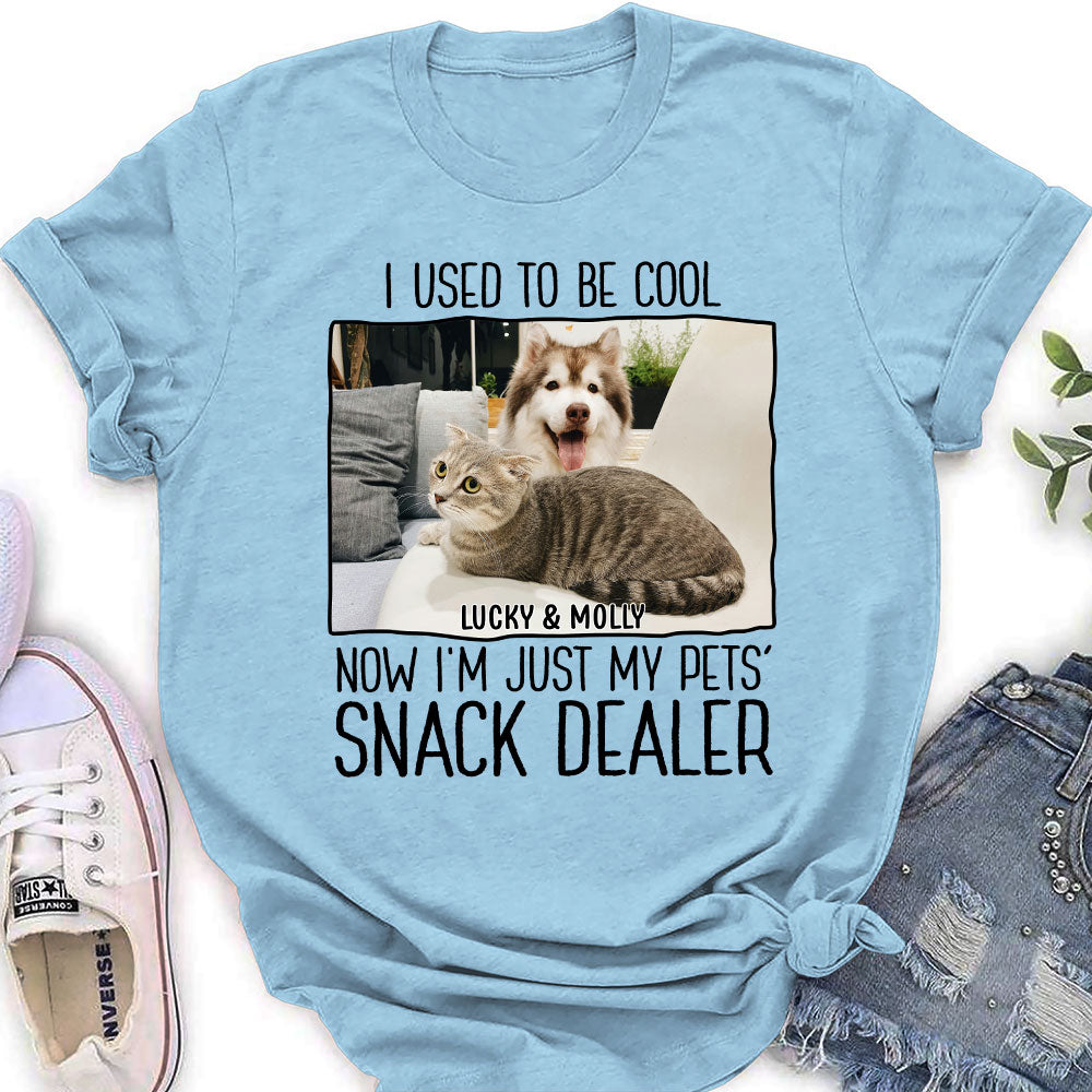 Just A Pet Snack Dealer Photo - Personalized Custom Women's T-shirt