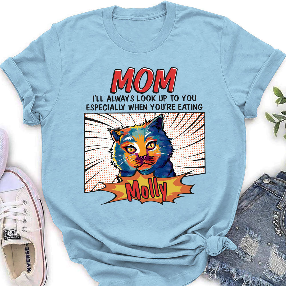 Pop Art Eating Pet - Personalized Custom Women's T-shirt