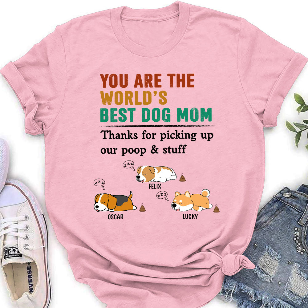 Mom Ate And Left No Crumbs - Personalized Custom Women's T-shirt