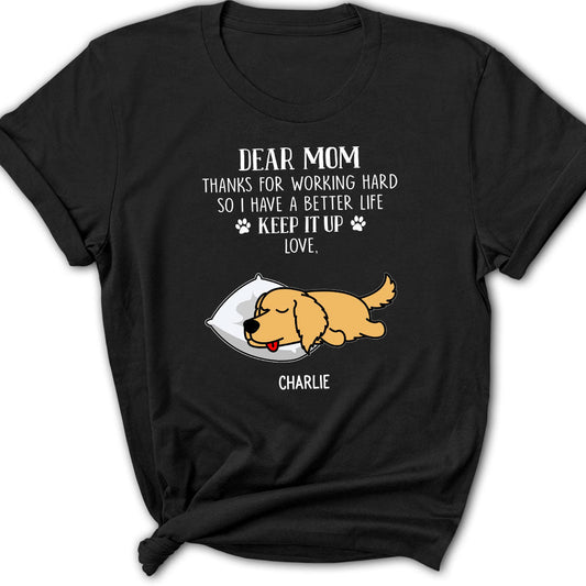 Working Hard - Personalized Custom Women's T-shirt