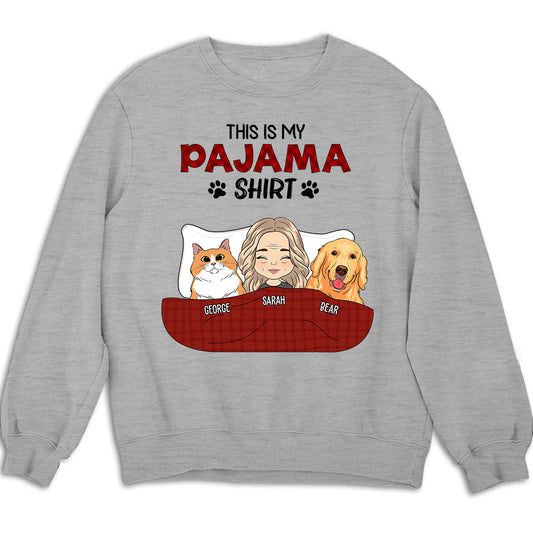 Pet Pajama Shirt - Personalized Custom Sweatshirt