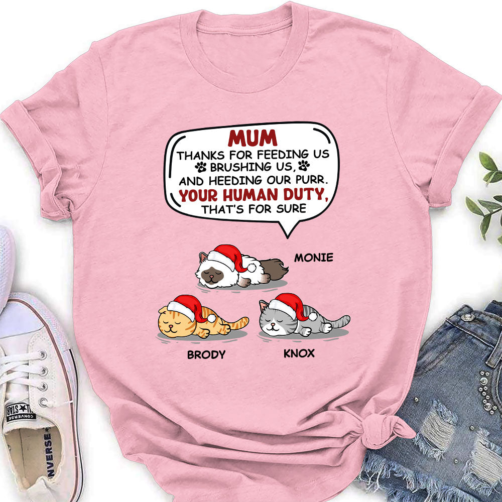 Your Human Duty  - Personalized Custom Women's T-shirt