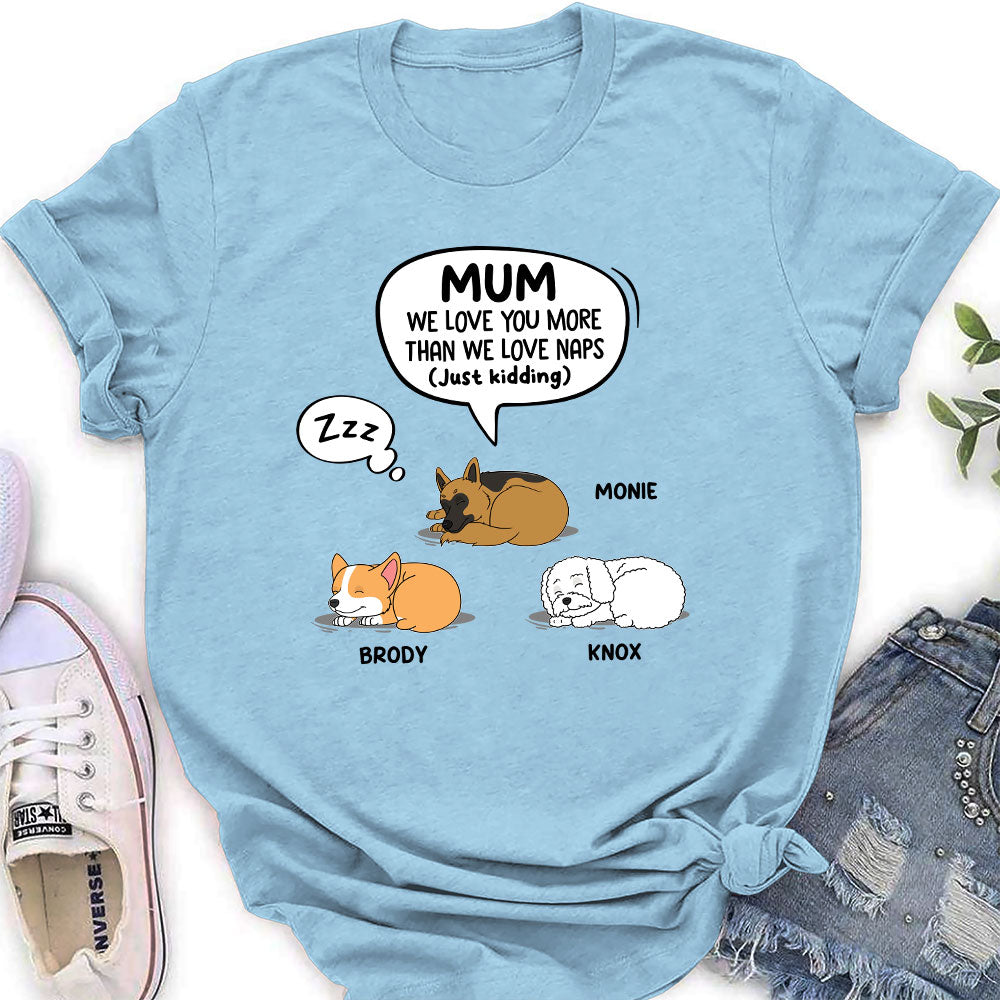 Just Kidding Mom - Personalized Custom Women's T-shirt