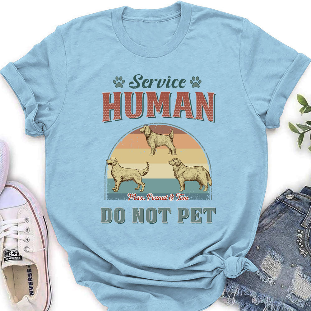 Service Human - Personalized Custom Women's T-shirt