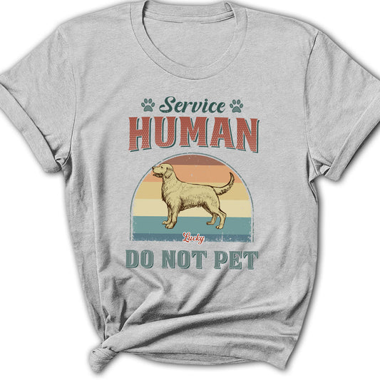 Service Human - Personalized Custom Women's T-shirt