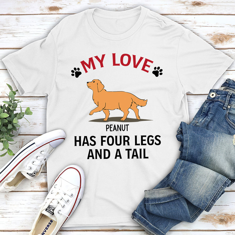 My Love & Dogs - Personalized Custom Unisex T-shirt
