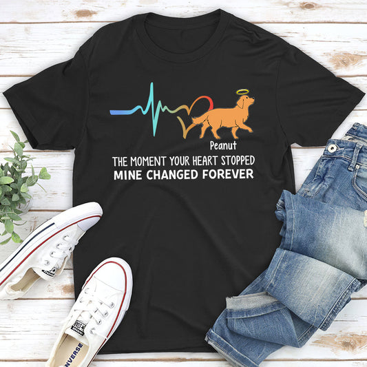 Your Heart Stopped Mine Changed - Personalized Custom Unisex T-shirt