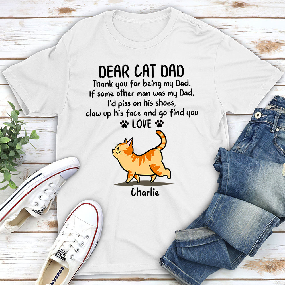 Being Cat Dad - Personalized Custom Unisex T-shirt