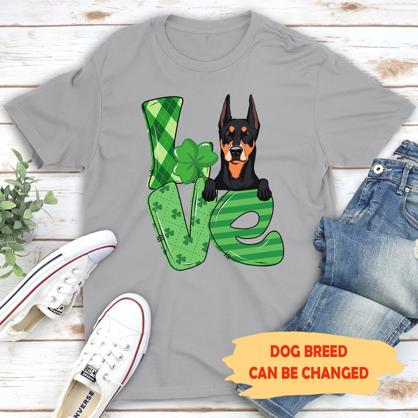 Love St. Patrick - Personalized Custom Premium T-shirt - Gifts For Dog Lovers