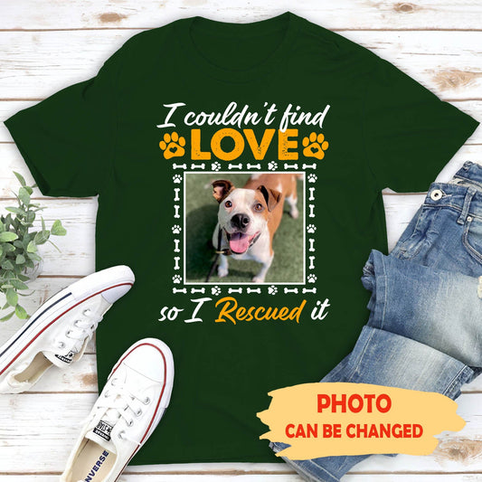 Rescue Love - Personalized Custom Photo Unisex T-shirt