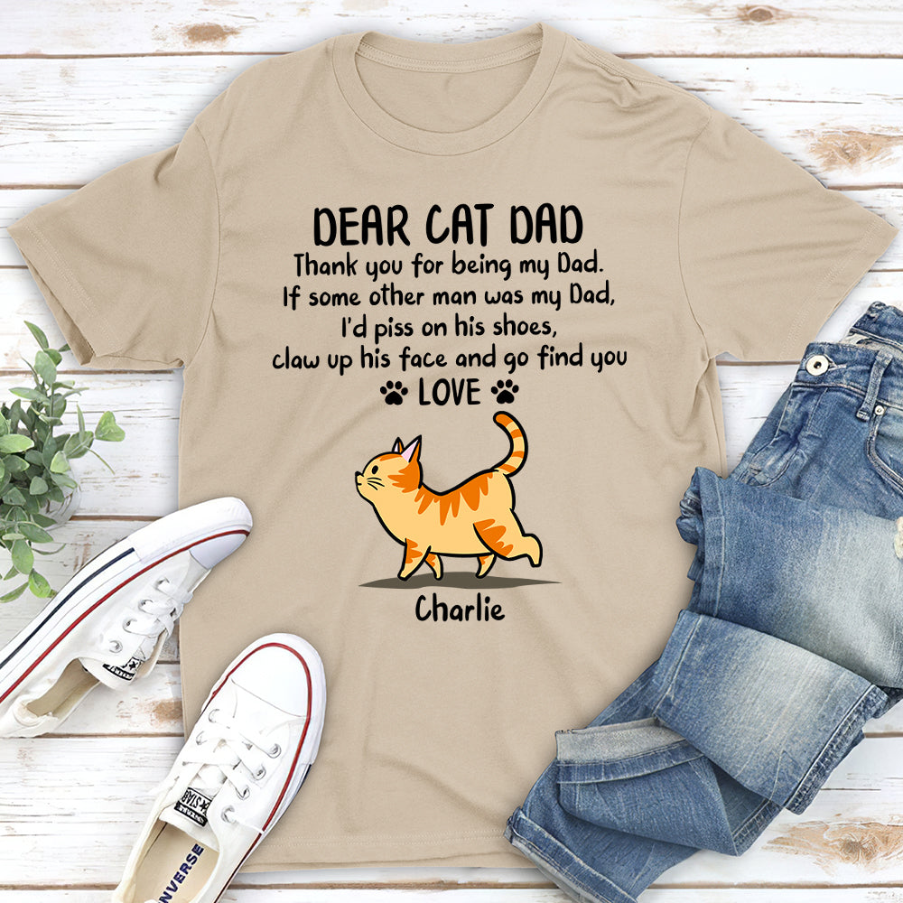 Being Cat Dad - Personalized Custom Unisex T-shirt