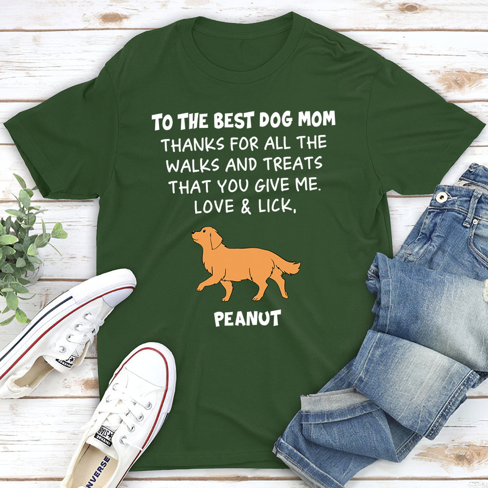 Walking Dog - Personalized Custom Unisex T-shirt