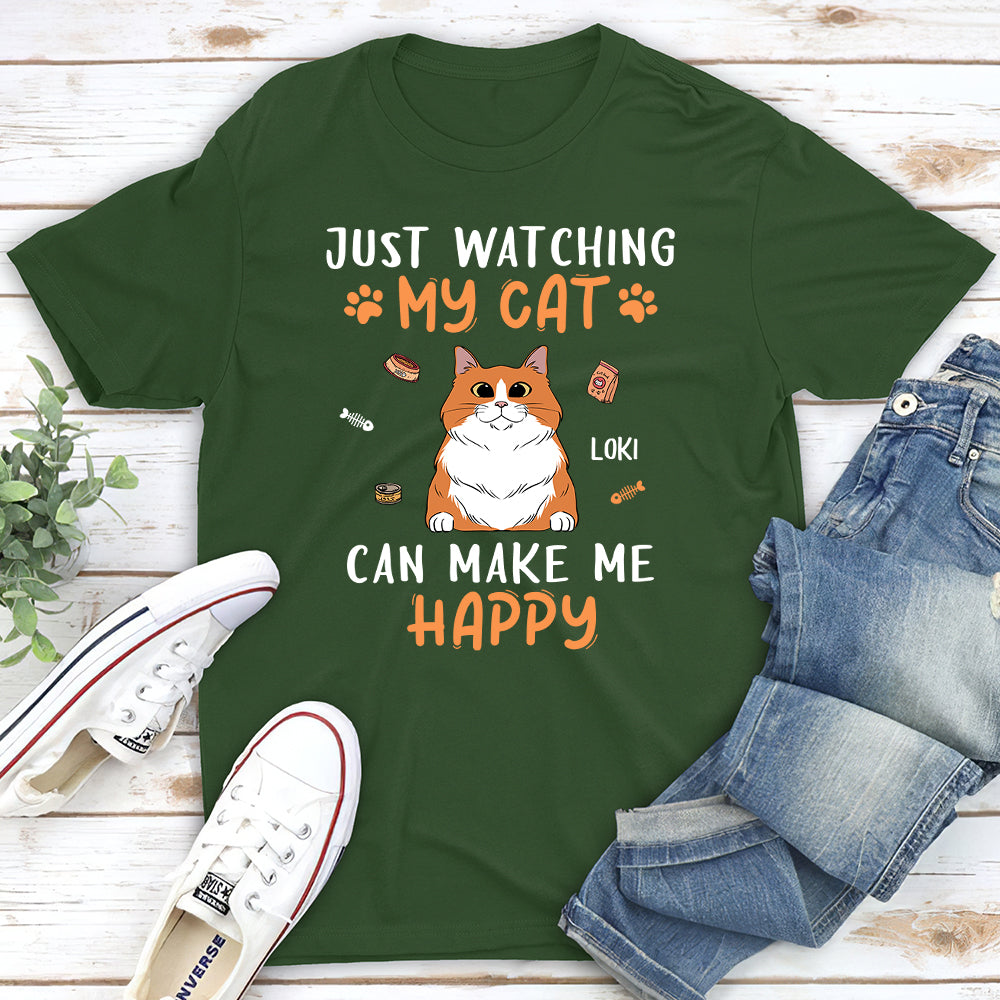 Watch My Cat - Personalized Custom Unisex T-shirt