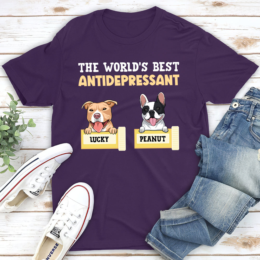 The World's Best Antidepressant - Personalized Custom Unisex T-shirt