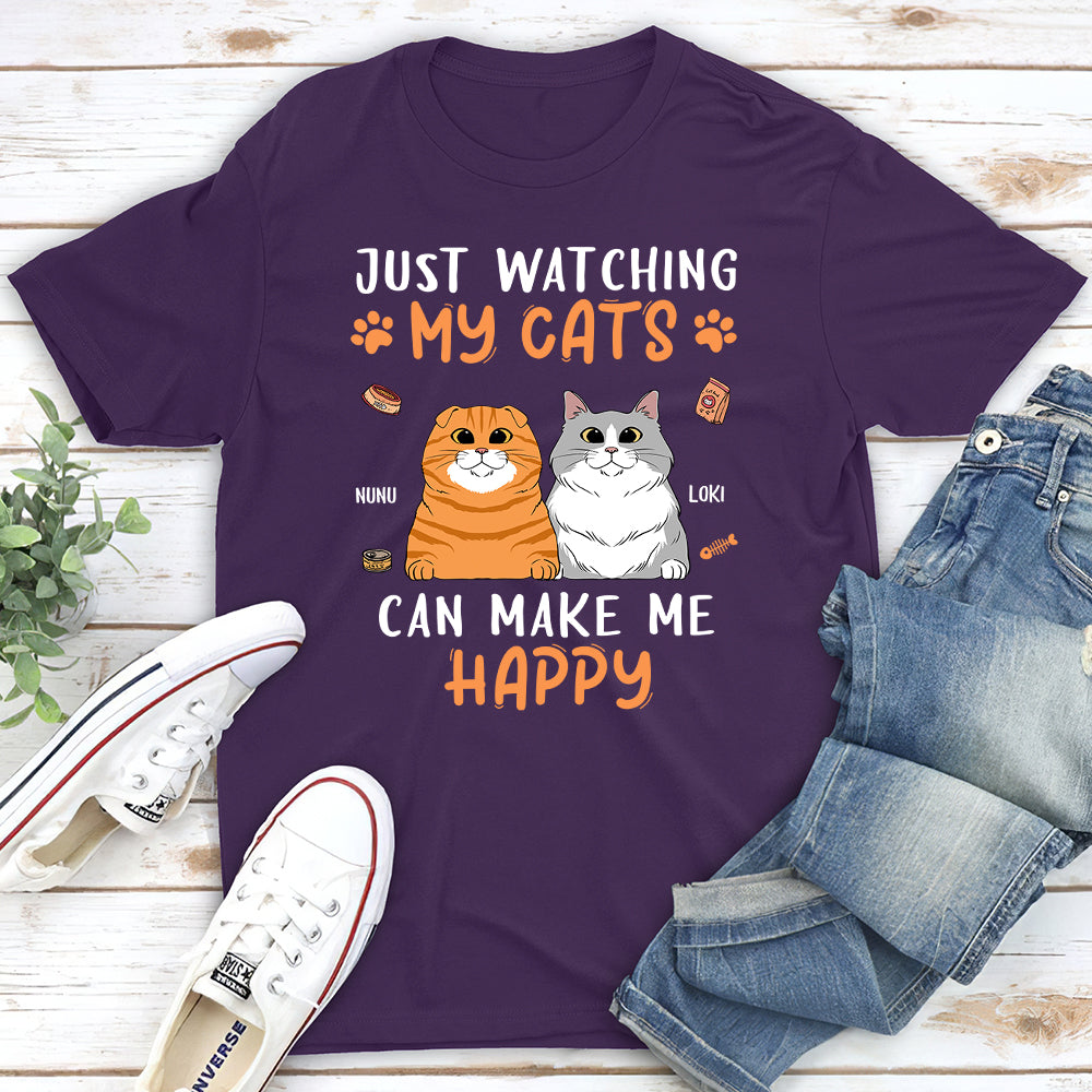 Watch My Cat - Personalized Custom Unisex T-shirt