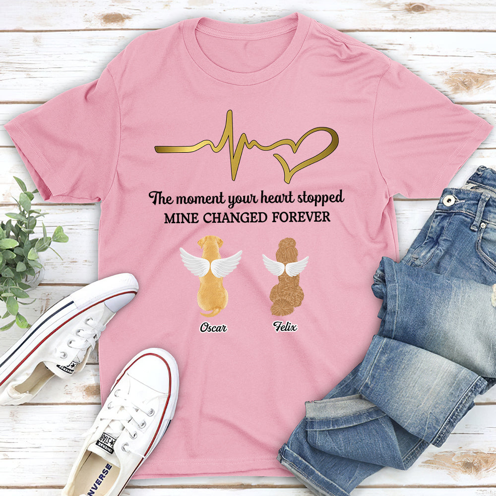 The Moment Your Heart Stopped - Personalized Custom Unisex T-shirt