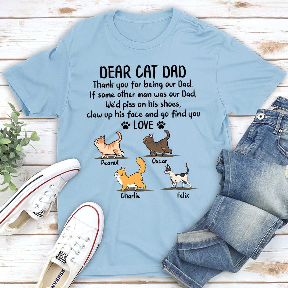 Being Cat Dad - Personalized Custom Unisex T-shirt