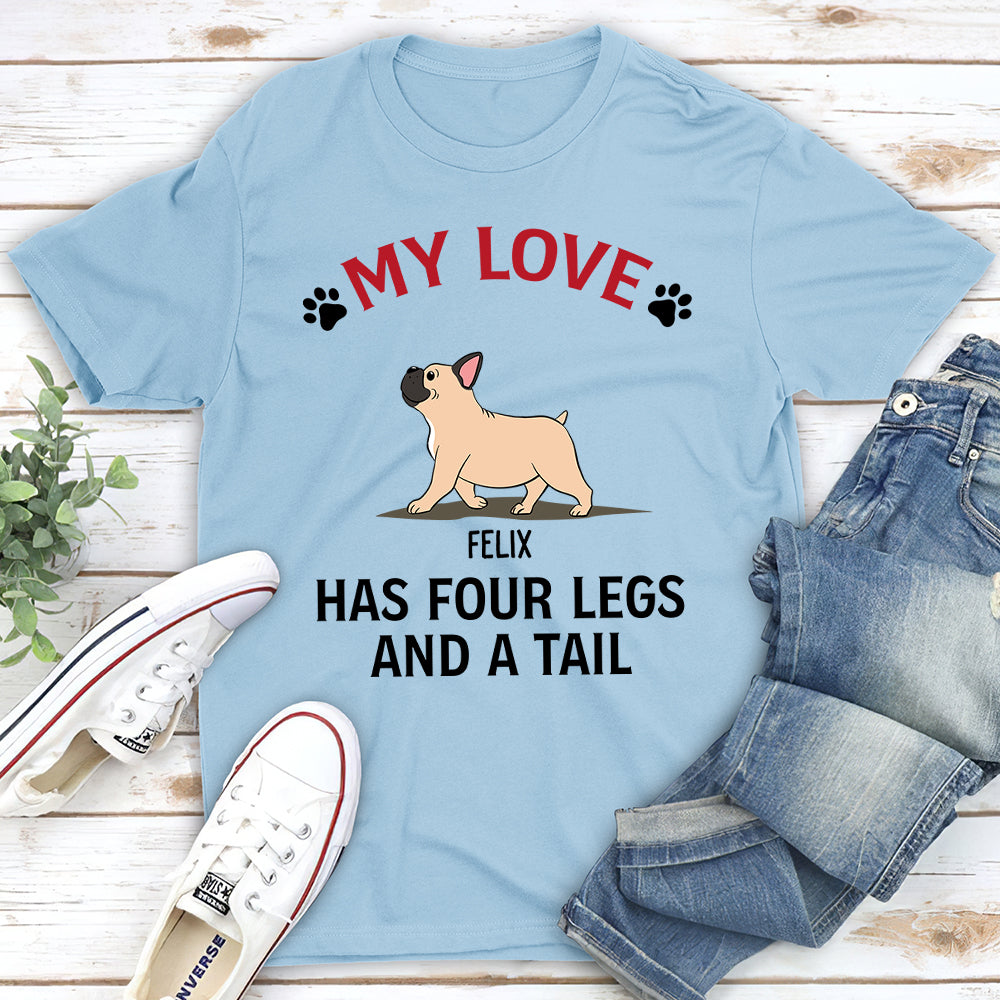 My Love & Dogs - Personalized Custom Unisex T-shirt