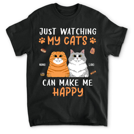 Watch My Cat - Personalized Custom Unisex T-shirt