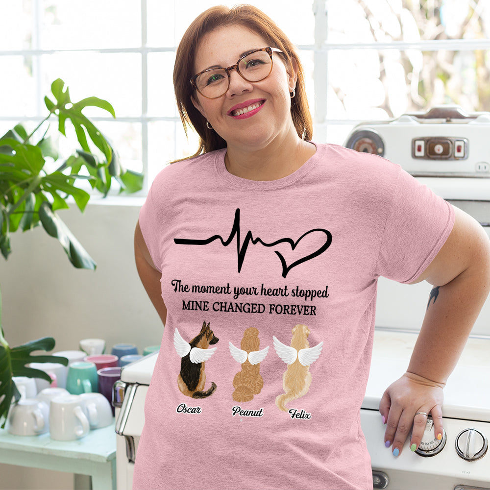 The Moment Your Heart Stopped - Personalized Custom Unisex T-shirt