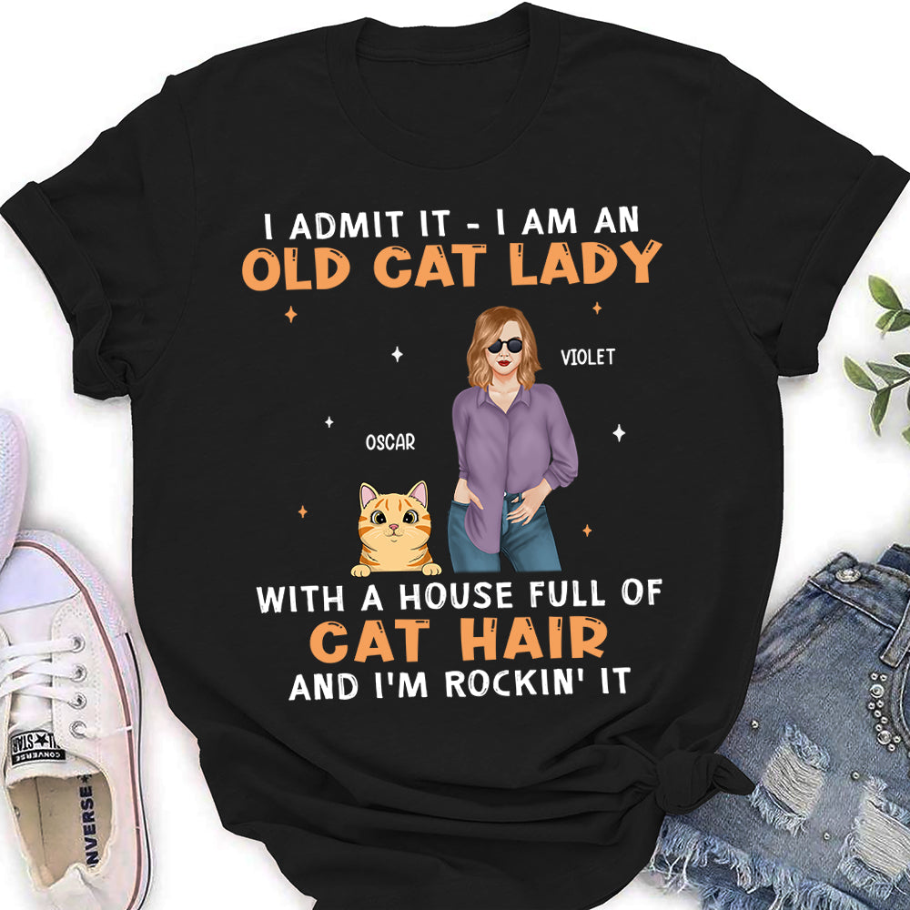 Rockin' Cat Lady Life - Personalized Custom Unisex T-shirt
