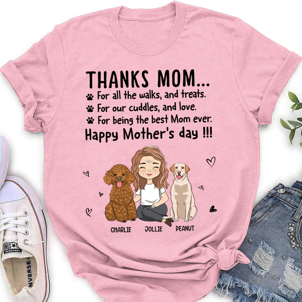 Thanks Mom - Personalized Custom Women's T-shirt