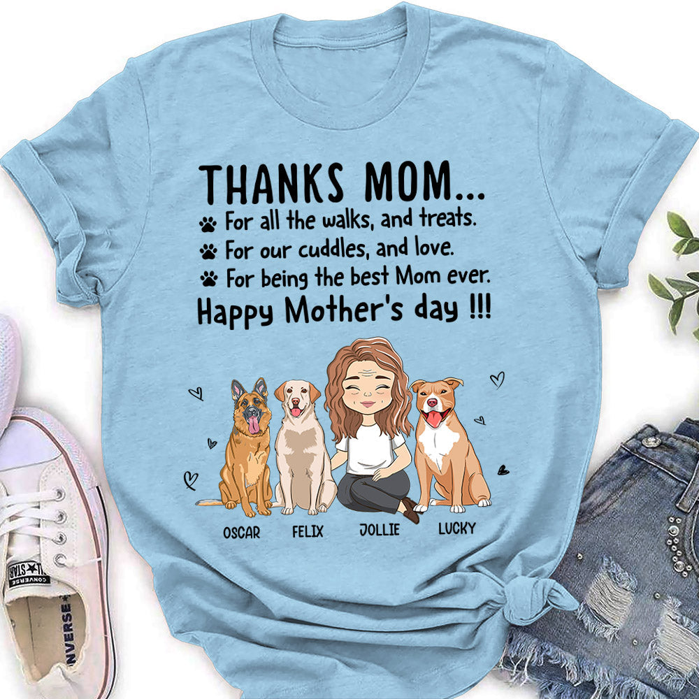 Thanks Mom - Personalized Custom Women's T-shirt