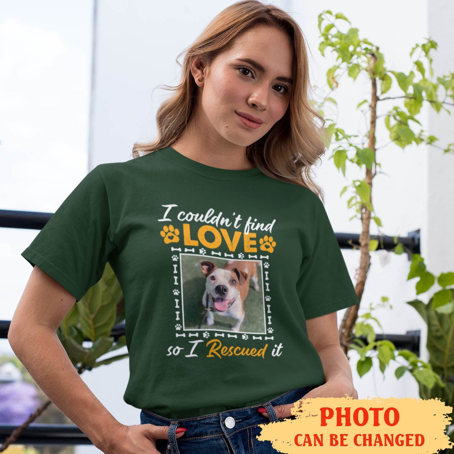 Rescue Love - Personalized Custom Photo Unisex T-shirt