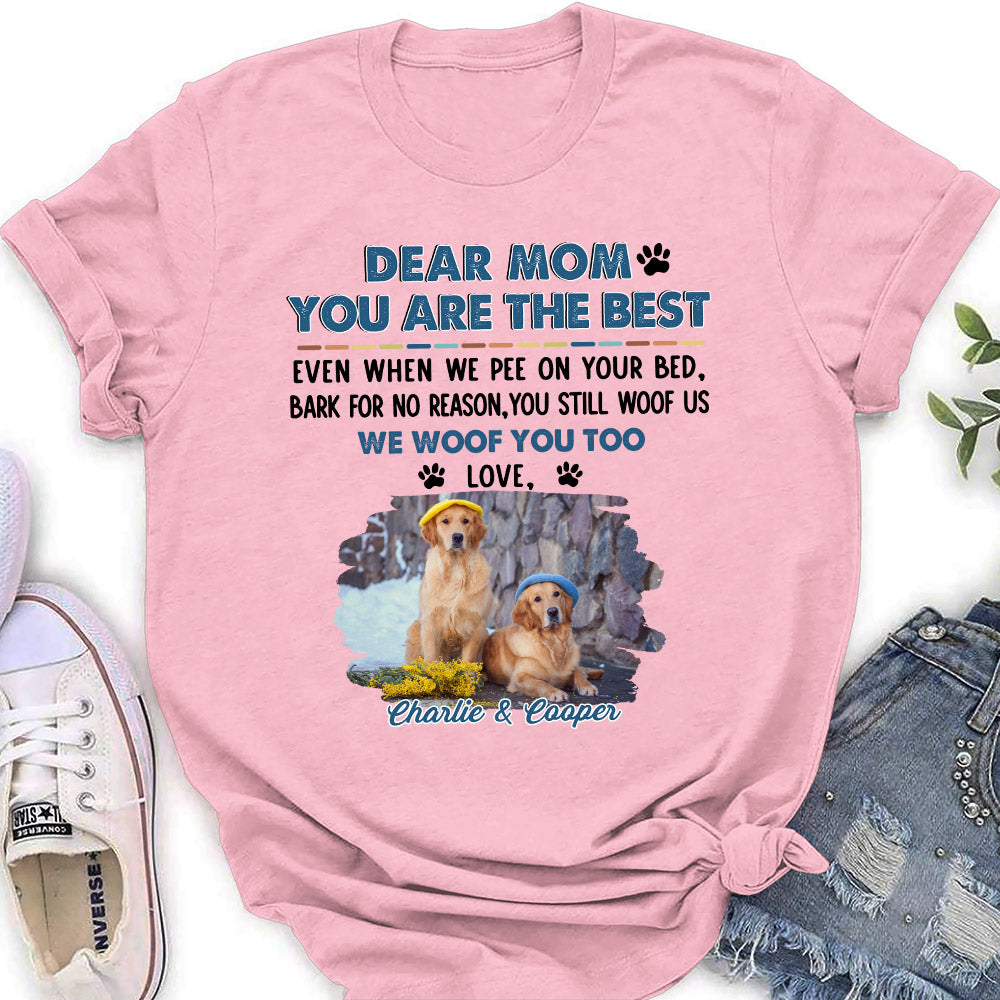 Still Woof You Dad - Personalized Custom Women's T-shirt